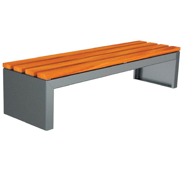 Banquette NEMOURS 196 cm bois/acier