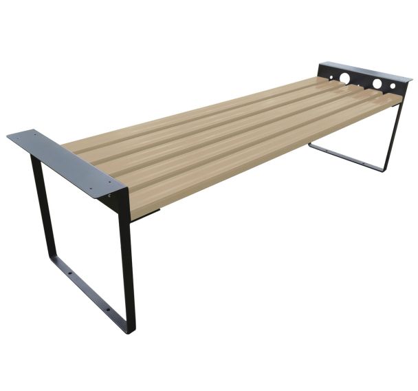 Banquette Oxygène 180 cm avec accoudoirs - métal