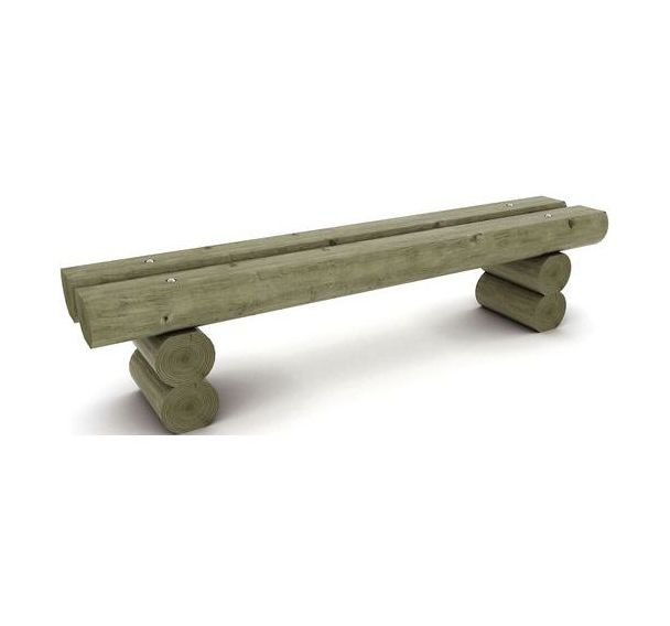 Banquette Ploemeur 200x45x45 cm - pin