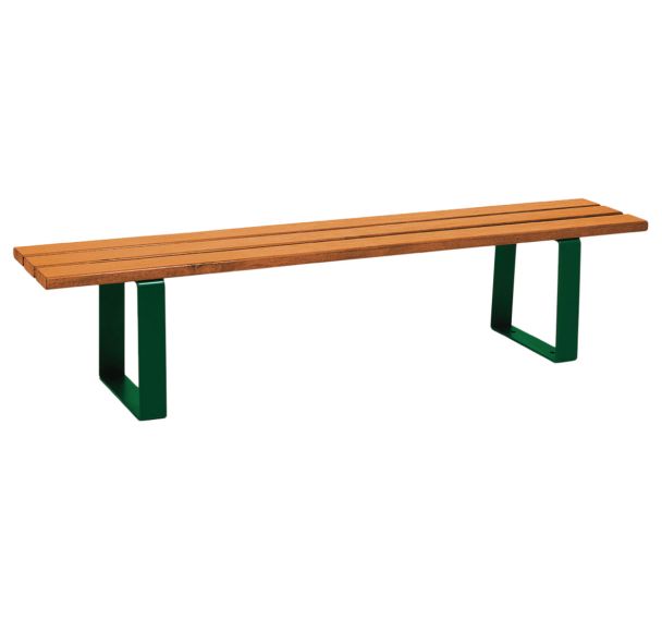 Banquette Riga 1.80 acier/bois résineux - Procity