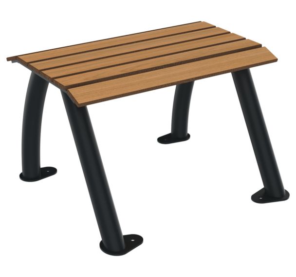 Banquette SYDNEY 1 place lames bois/métal - BUTON DESIGN