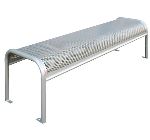 Banquette Troke 2,08 m acier gris 9006