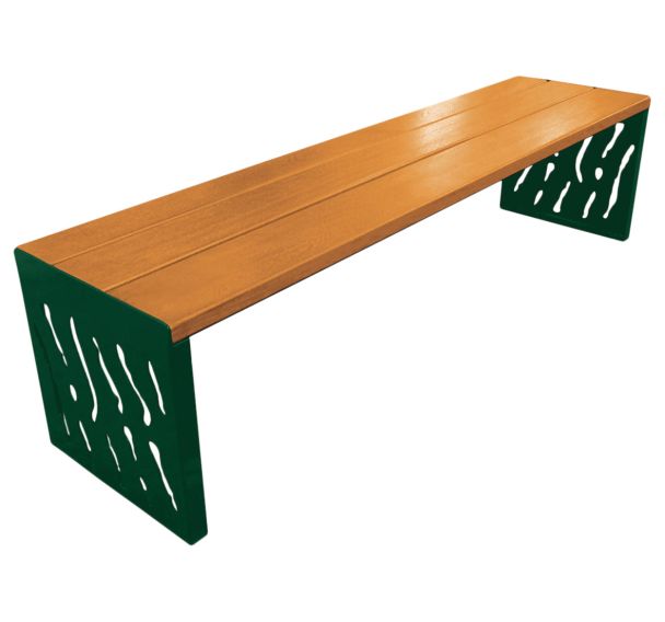 Banquette Venise 1.80 m acier/bois - Procity