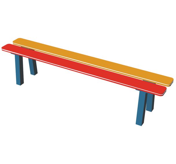 Banquette arc en ciel HPDE