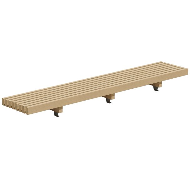 Banquette basse Modulam 3 pieds 293 cm - non traité