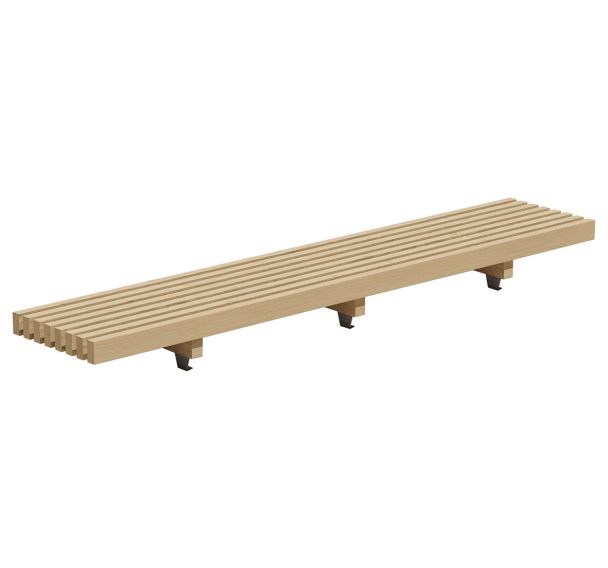 Banquette basse Modulam 3 pieds 293 cm - traité classe IV