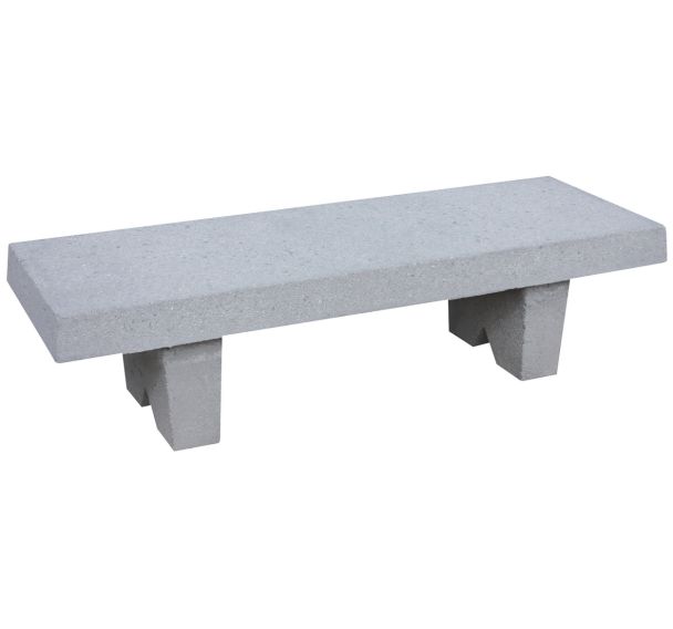 Banquette béton pieds V