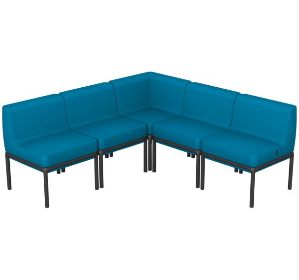 Banquette d'angle Lotua enduit PVC Ginkgo _ Sokoa