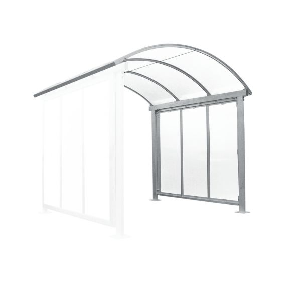 Bardage C latéral D/G intermédiaire gris