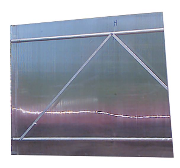 Bardage de fond pour abris deux roues modulaire Mottez