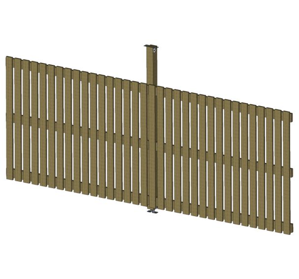 Bardage sur coté latéral pour pergola bac acier Boisdexter