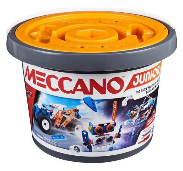 Baril meccano junior 150 pièces
