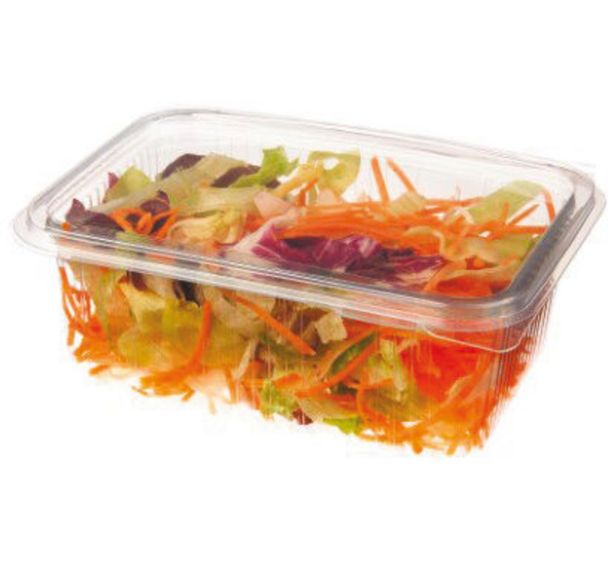 Barquette à salade en plastique - 750 g - Lot de 4