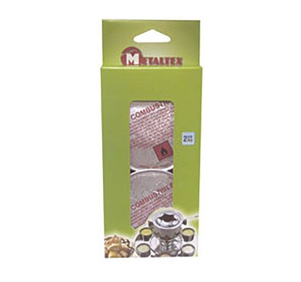 Barquettes d'alcool gélifié - Metaltex (Lot de 4)