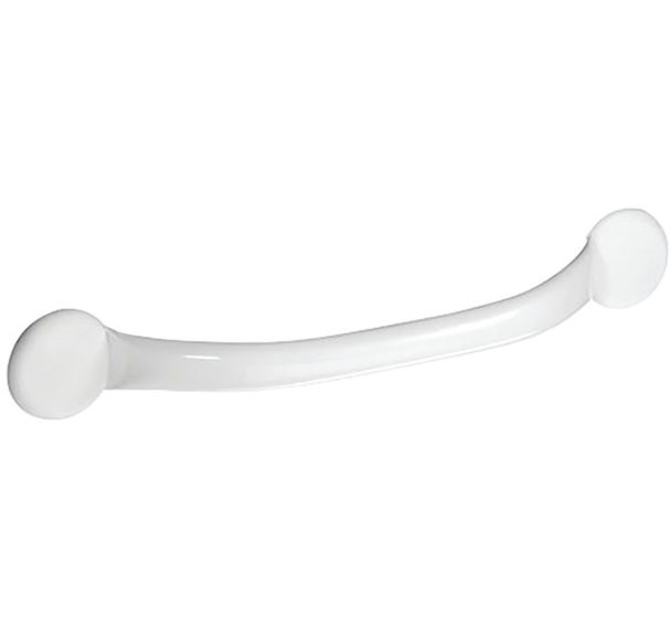 Barre d'appui droite 43cm acier époxy blanc