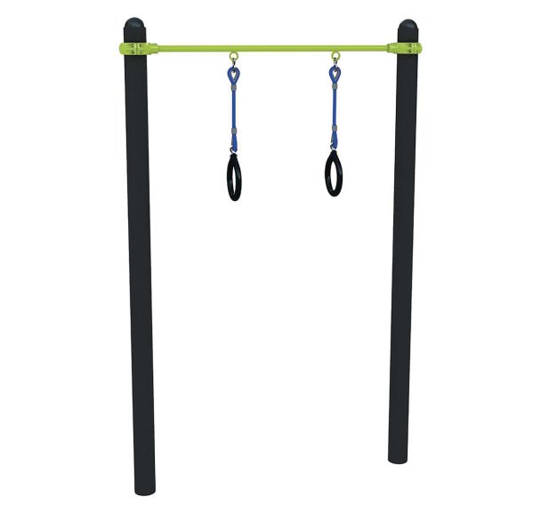 Barre de gymnastique 2 anneaux pour parcours sportif Freetness