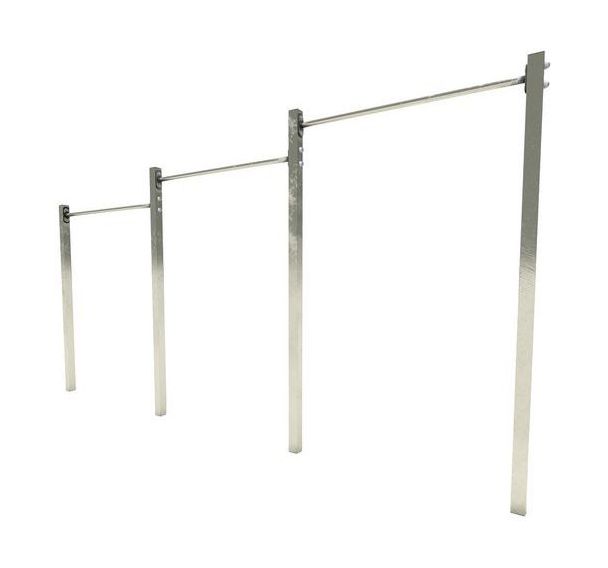 Barres de traction fixes triples - scellement direct