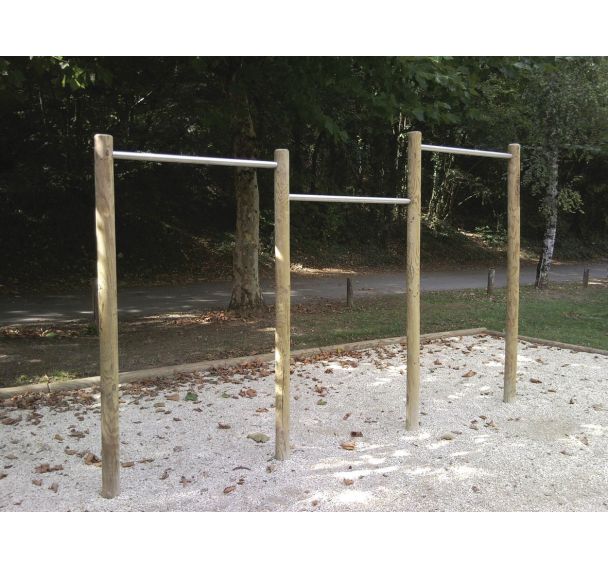 Barres fixes version rondins