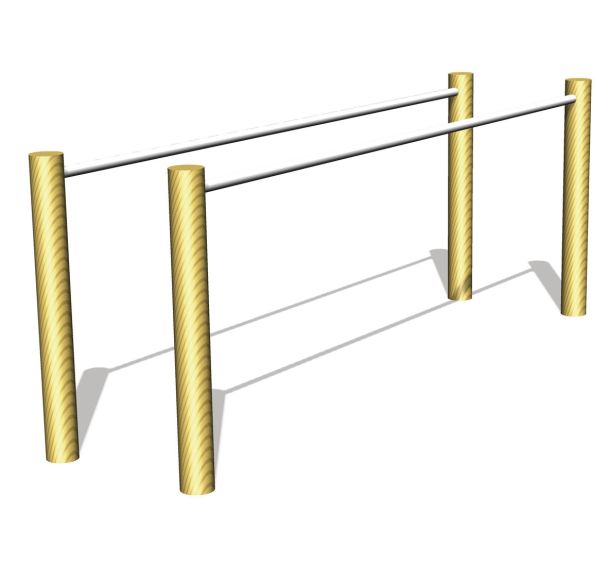 Barres paralleles - scellement direct
