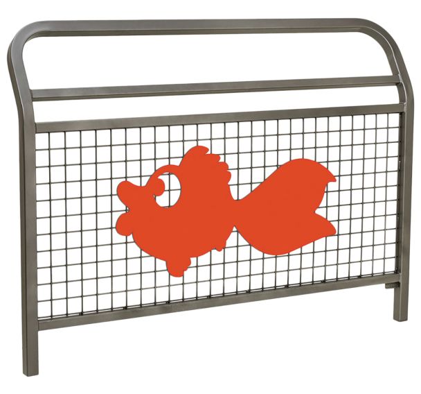 Barrière 1.50 m spéciale Ecole Conviviale Le Poisson - zinc - Procity