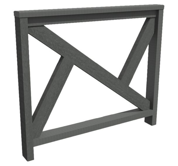 Barrière ATRIUM 120 cm plastique recyclé - Espace Urbain