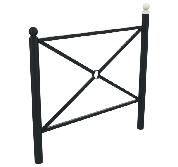 Barrière CROISY PMR tête boule métal - BUTON DESIGN