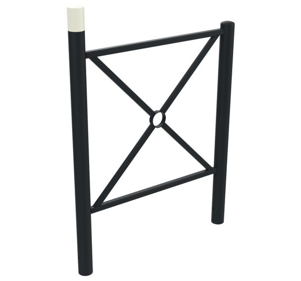 Barrière CROISY PMR tête bombée métal BUTON DESIGN