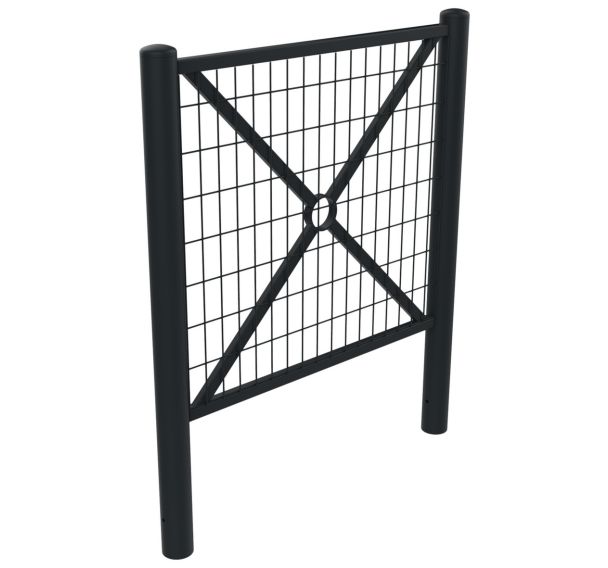 Barrière CROISY tête bombée grillage métal BUTON DESIGN