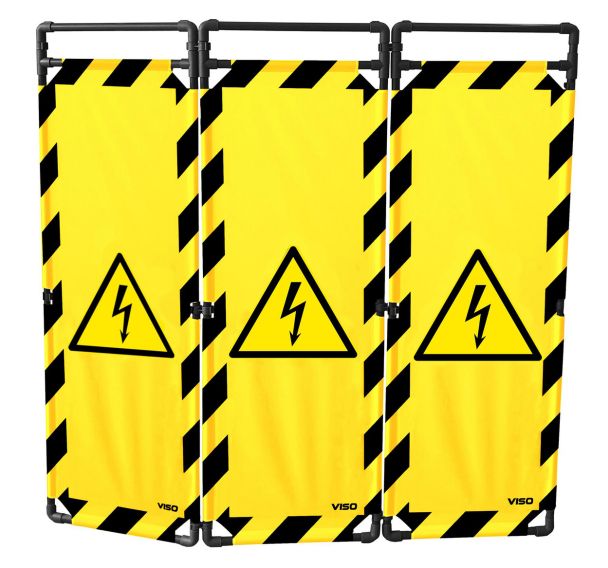 Barrière d'intervention 180cm 3 vantaux - Electrique