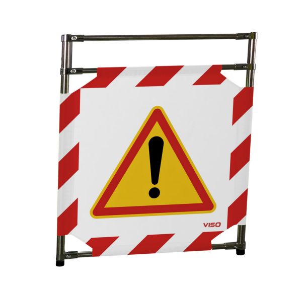 Barrière d'intervention avec panneau logo danger - VISO