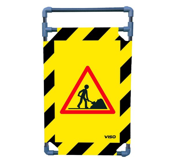 Barrière d'intervention structure PVC 1 panneau - Viso