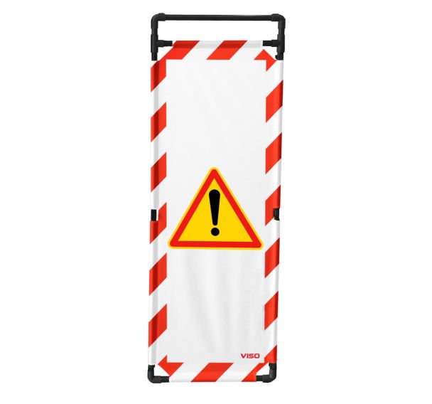 Barrière d'intervention structure PVC 1 panneau 180cm - Viso