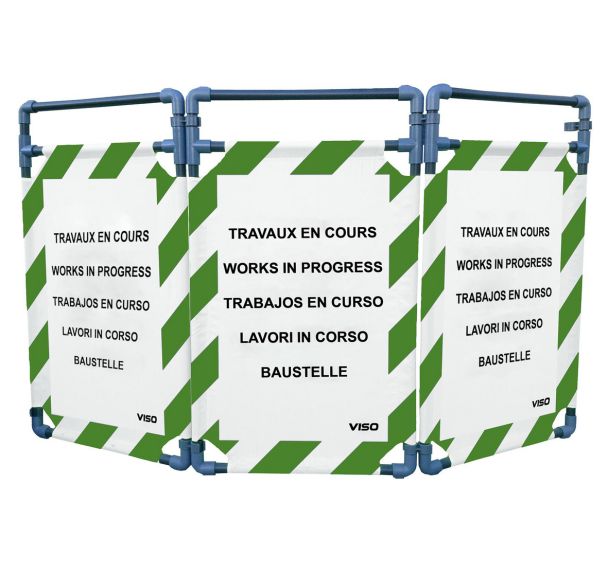 Barrière d'intervention structure PVC 3 vantaux - Viso