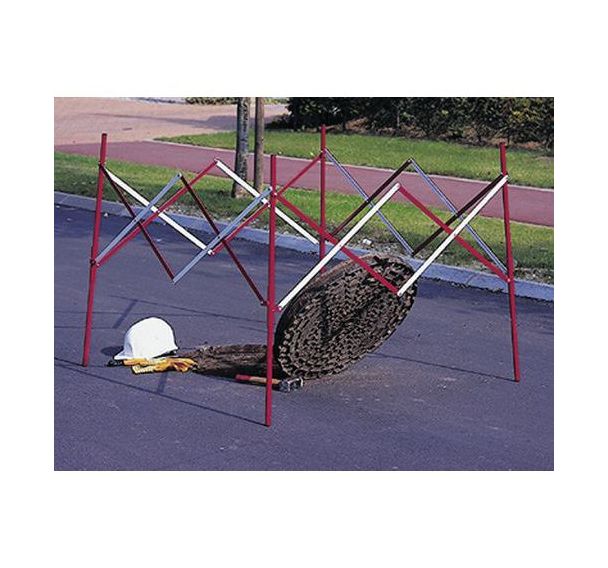 Barrière de chantier extensible carré_Mottez