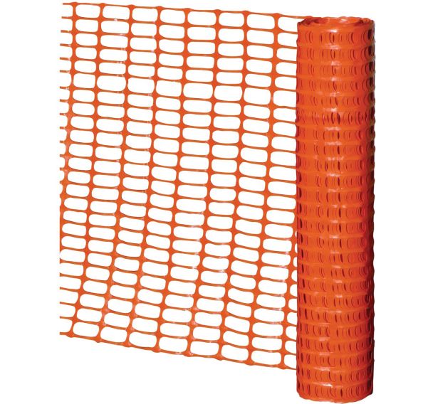 Barrière de signalisation plastique orange - 1,00x50m