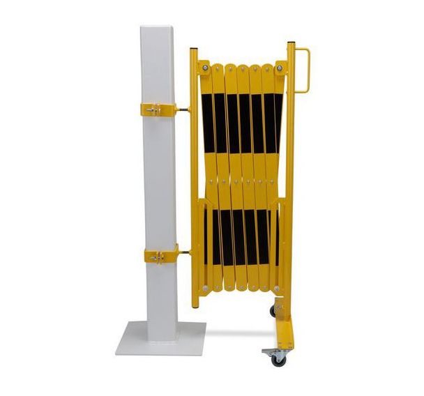 Barrière extensible jaune et noire - Kit