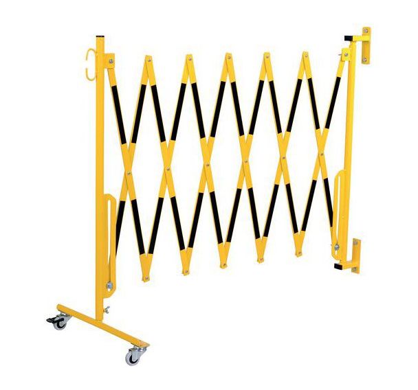 Barrière extensible sur roulettes et fixation murale - Dancop