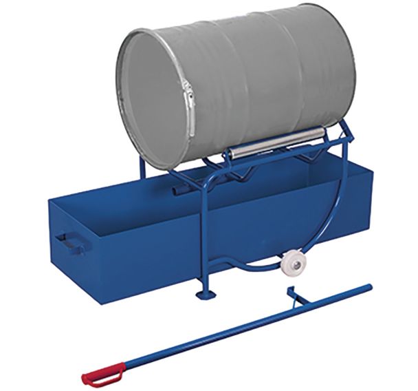 Basculeur de fûts avec cuve de rétention d'un volume de 203L