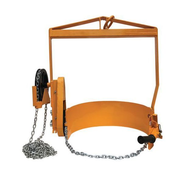 Basculeur de fûts avec réducteur - Force 360 kg - Pour palan ou pont roulant