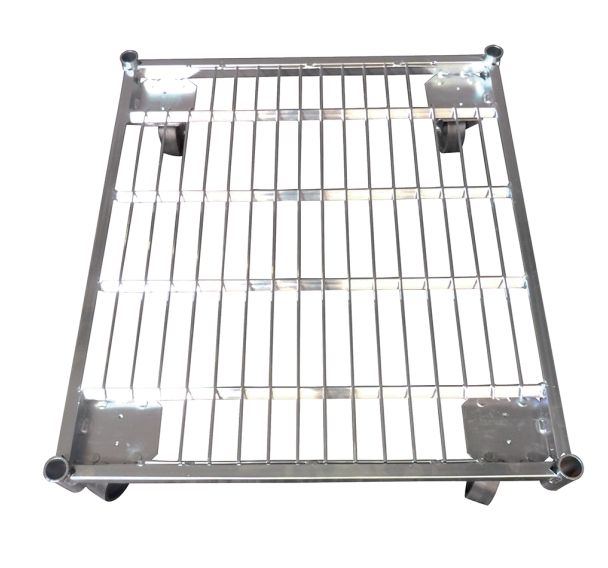 Base acier pour roll-conteneur force 500 kg