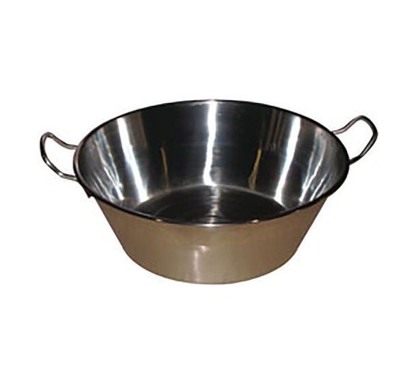Bassine en inox de 38cm