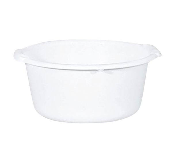 Bassine ronde polypropylène blanc Plastorex