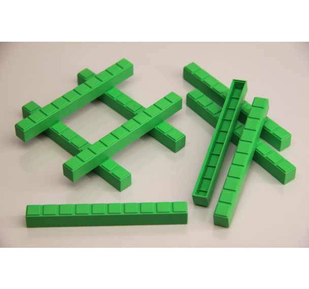 Bâtons des dizaines vert x50
