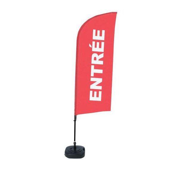 Beach flag base remplissable Entrée - Français - Showdown Displays