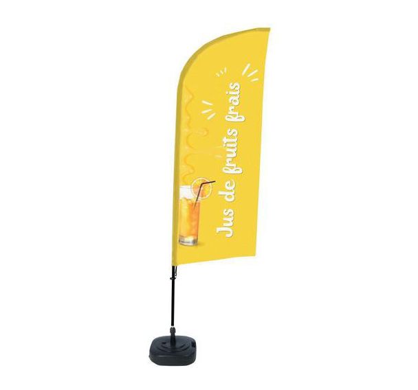 Beach flag base remplissable Jus frais - Français - Showdown Displays