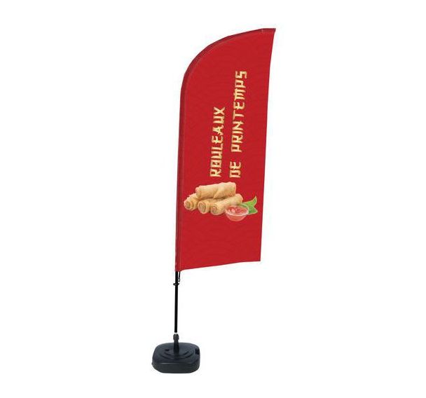 Beach flag base remplissable Printemps - Français - Showdown Displays