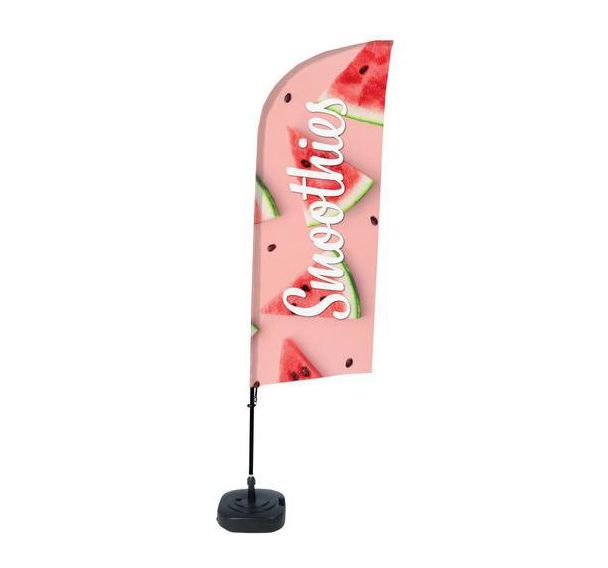 Beach flag base remplissable Smoothie pastèque - Showdown Displays