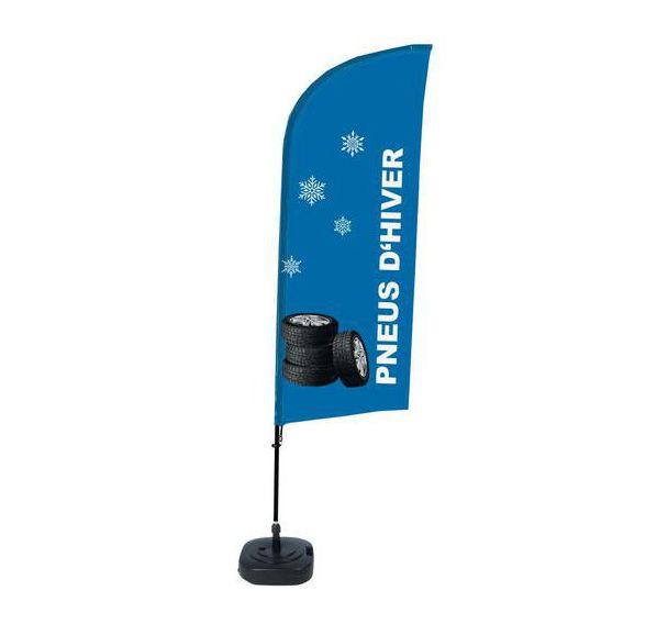 Beachflag base remplissable Pneus hiver - Français - Showdown Displays