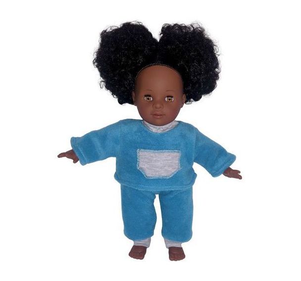 Bébé africain 35cm habillé
