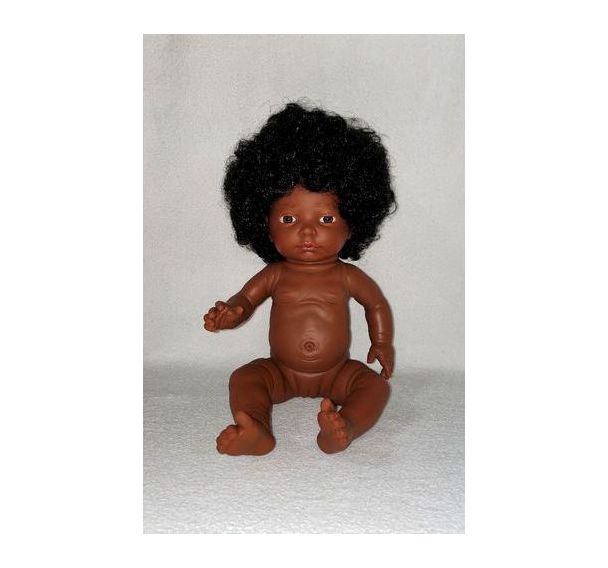 Bébé africain fille avec cheveux